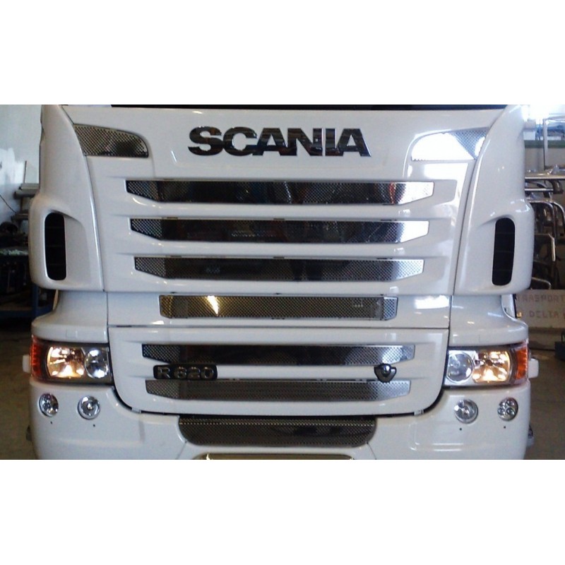 Kit Grilles Inox Calandres Completes Scania R