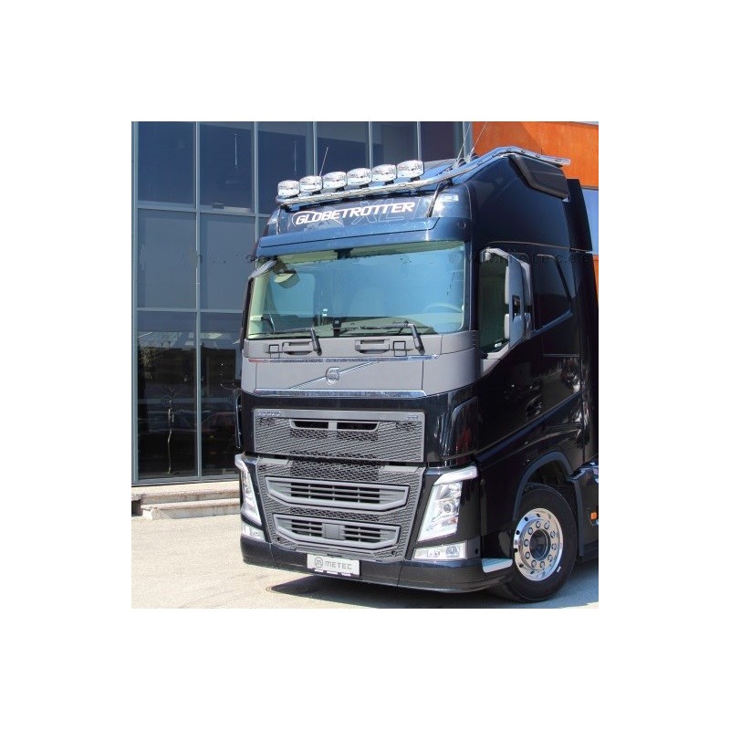 Rampe De Toit Inox Volvo Fh Xl Globe Modele Hydra Haut Precablee