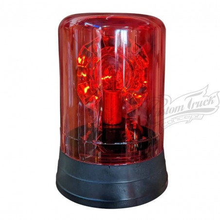 Gyrophare Nordik 24 volts ampoule pour Camion avec cabochon rouge
