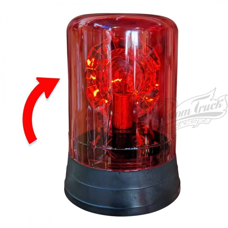 Cabochon rouge pour Gyrophare ampoule Modele Nordik