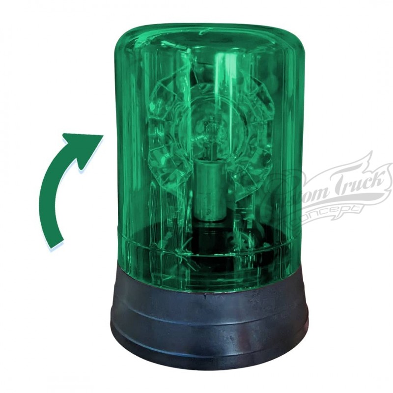 Cabochon vert pour Gyrophare Nordik 24 volts