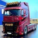 Visière Volvo FH5 FH4 FMX et FM hauteur 270-315mm et découpe 5 veilleuses