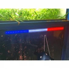 Bande lumineuse 45 LED France 24 volts 60cm éclairage Bleu Blanc Rouge