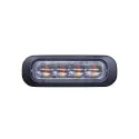 Feu Flash orange 4 LED 12-24 volts lentille claire Dark Knight