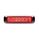 Feu rouge arrière et Stop 16 LED 12-24 volts Dark Knight