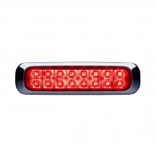 Feu rouge arrière et Stop 16 LED 12-24 volts Dark Knight