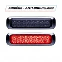 Feu arrière anti-brouillard rouge 16 LED 12-24 volts Dark Knight