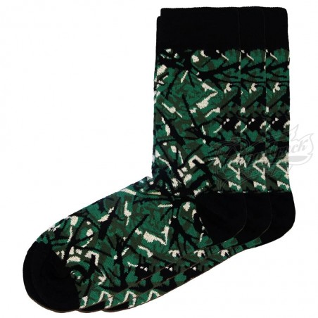 3 paires de chaussettes en Tissu Danois vert