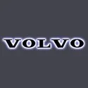 Logo noir Volvo lumineux LED pour calandre 24V blanc ou orange
