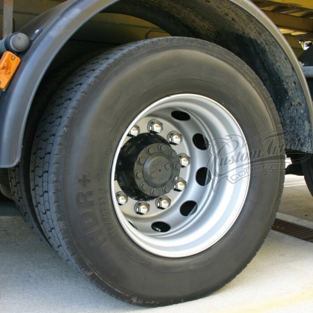 MelTruck® Lot de 10 cache-écrous de roue rouges Ø 33 mm pour boulons hauts  pour camion : : Auto et Moto