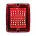 Feu arrière Carré IZE LED 24 Volts Rouge Antibrouillard pour Camion