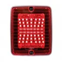 Feu arrière Carré Recul et Stop IZE LED 24 Volts rouge pour Camion