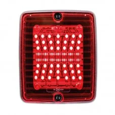 Feu arrière Carré Recul et Stop IZE LED 24 Volts rouge pour Camion