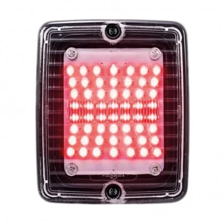 Feu arrière carré IZE LED pour Camion Antibrouillard et translucide
