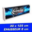 Enseigne lumineuse LEDS 30 x 125 cm épaisseur 8 cm Slim Eco