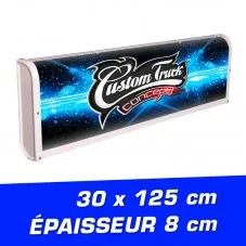 Enseigne lumineuse LEDS 30 x 125 cm épaisseur 8 cm Slim Eco