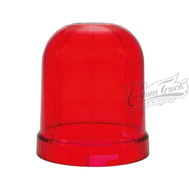 Cabochon Rouge pour Gyrophare LEDs 12-24 Volts 3 étages