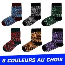 3 paires Chaussettes en Tissu Danois couleur au choix