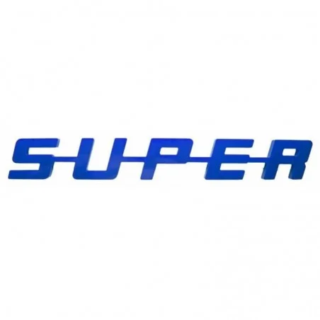 Logo SUPER Scania bleu accessoire compatible Old School 45 x 6,5 cm