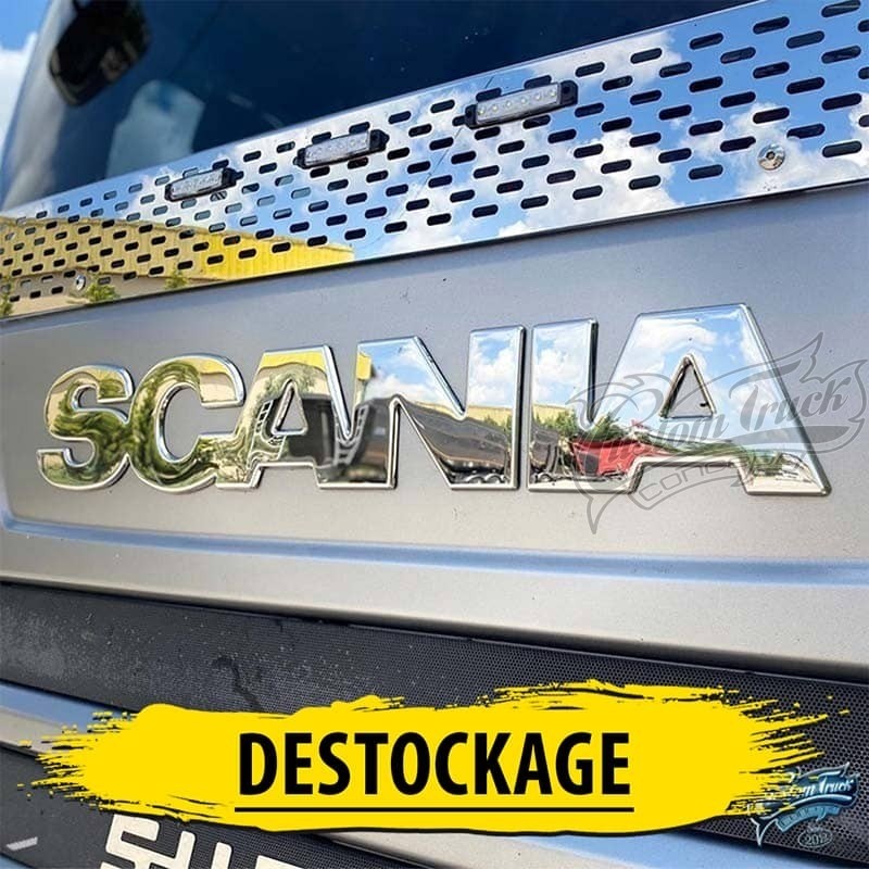 Ecriture Scania en inox chromé série 2009-2016 M3, accessoire compatible - destockage