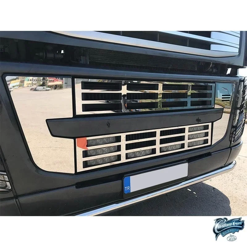 Grille inox partie basse calandre Volvo FH3