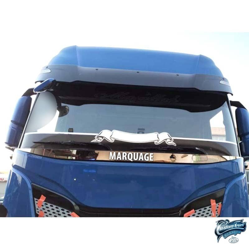 Habillage inox sous parebrise Iveco SWay Accessoire en Acier 304