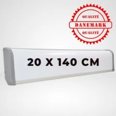 Enseigne Caisson lumineuse fine 20 x 140 cm pour Camion