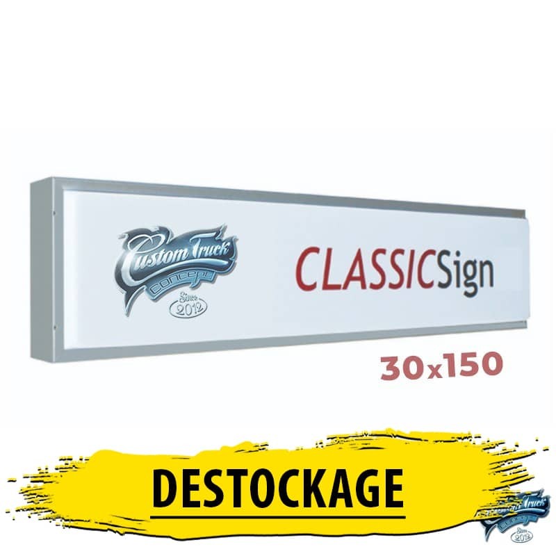 ENSEIGNE CAISSON LUMINEUX CLASSIC 150 X 30 - destockage