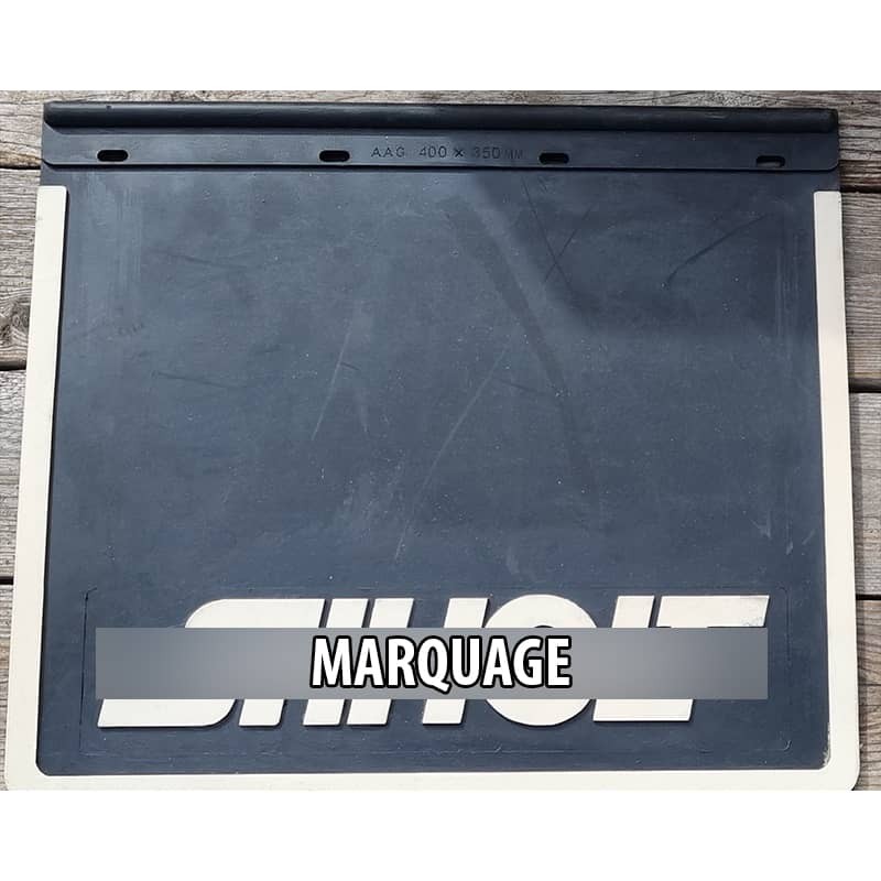 Bavette noire compatible Stiholt avec Marquage blanc 600 x 350