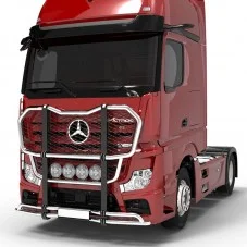 Pare buffle Mercedes Actros Gigaspace en inox - Accessoire compatible