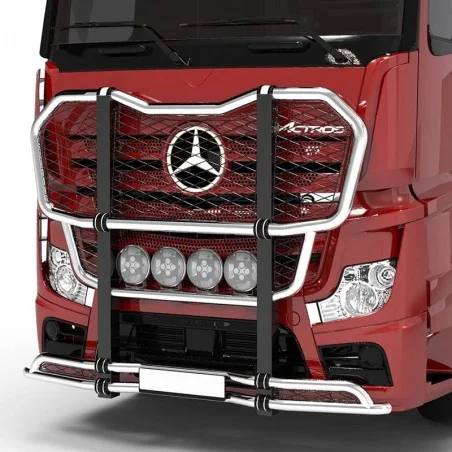 Pare buffle de camion Mercedes Actros Gigaspace en inox - Accessoire compatible
