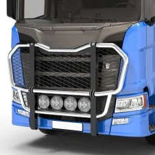 Pare buffle camion Scania Next Generation R en inox pour Pare-choc Haut - Accessoire compatible