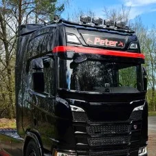 Rampe de toit noire avec Leds Scania Next Generation pré-câblée 6 sorties Toit Normal et Highline - Accessoire compatible