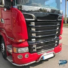 Entourages grille inox Scania 2009-2016 chromés modèle 500