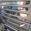 Grille de calandre inox Scania G400 chromée perforée