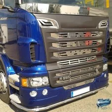 Grille de calandre inox Scania R 2004-2009 à bandes