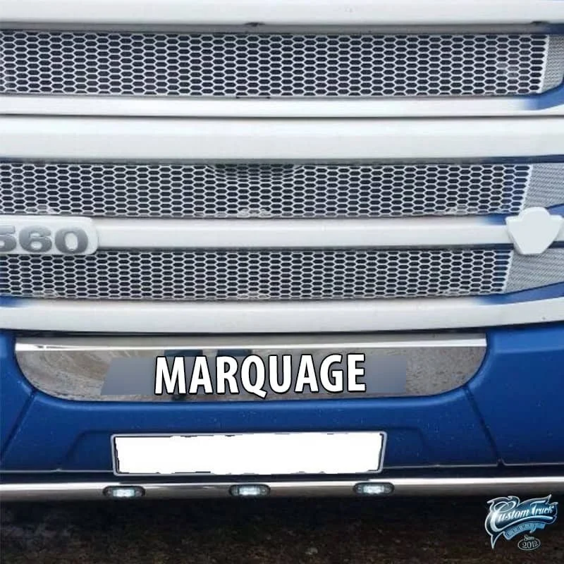 Dessous de grille calandre inox Scania 2010-2016 cabine étroite