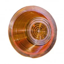 Vue de dessous du Cabochon orange pour Bouliche Camion Feux Suédois à ampoule