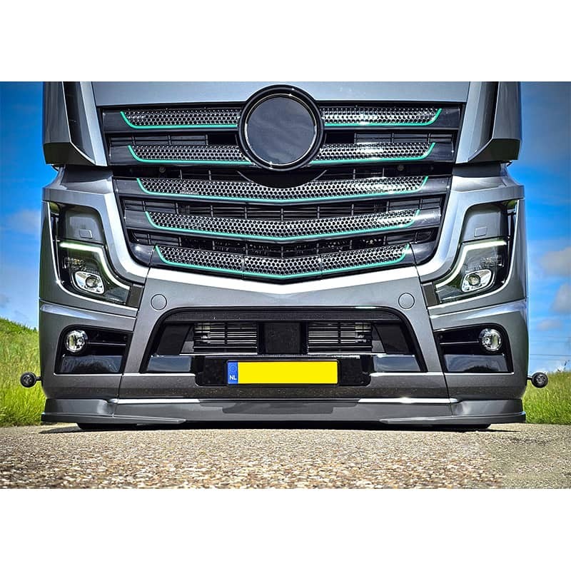 Placa frontal de acero inoxidable - MERCEDES ACTROS MP4 - MP5 Cabina