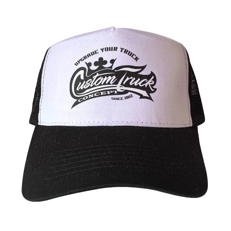 Casquette blanche et noire Custom Truck Concept édition limitée Couronne