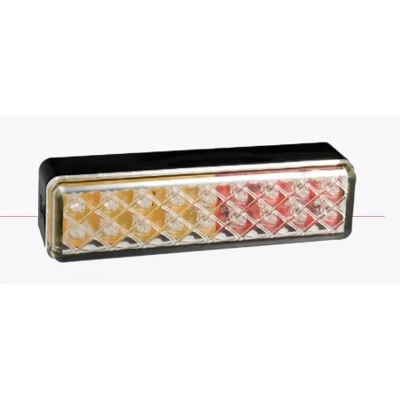 FEU DE GABARIT 6 LEDS 3 POSITIONS ROUGE/ORANGE 24V