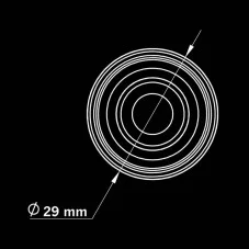 Dimension du diamètre du feu de position 12-24V effet fumé Black Raven Strands Lighting Division