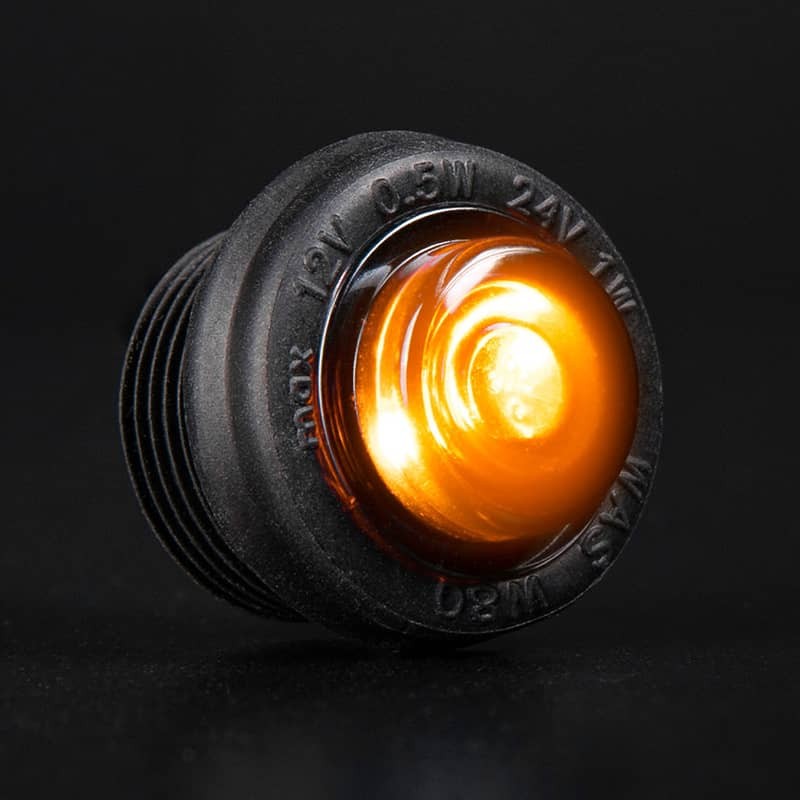 Feu de Position LED Orange 12-24V effet fumé Black Raven Strands Li...