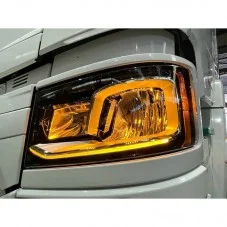 Modules LED oranges pour Feux de Route Scania Next Generation éclairage blanc / orange option Flash - Compatibles