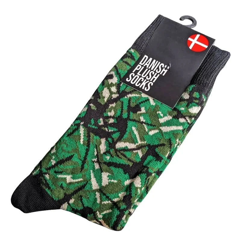 Chaussettes en Tissu Danois vert