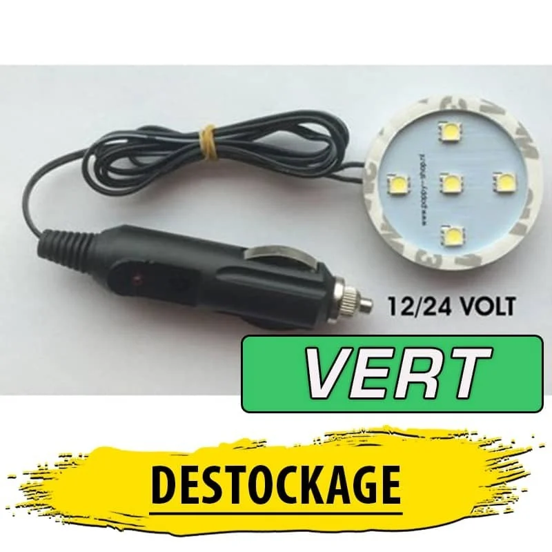 Support LED Vert pour Flacon Poppy Grace Mate Désodorisant camion