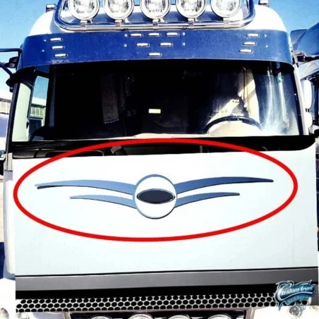 Entourage ailé inox pour logo Ford Cargo 2019 et avant