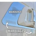 Habillages inox Poignées de Portes Scania Marquage Griffon et V8 - Compatibles