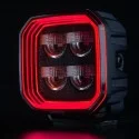 Phare de Travail LEDs Rouge 10-48V FOR9T No-Glare 78W Strands