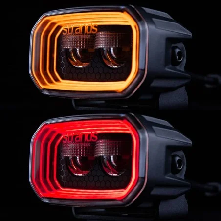 Phare de Travail LEDs Orange / Rouge 10-48V FOR9T No-Glare 31W Strands